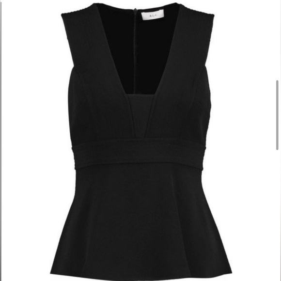 A.L.C. Black Peplum Top - Picture 2 of 9